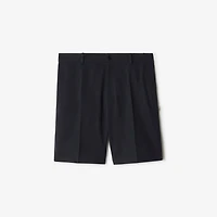 Cotton Shorts in Navy - Men | Burberry® Official
