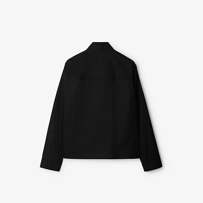 Cotton Harrington Jacket in Black - Men | Burberry® Official