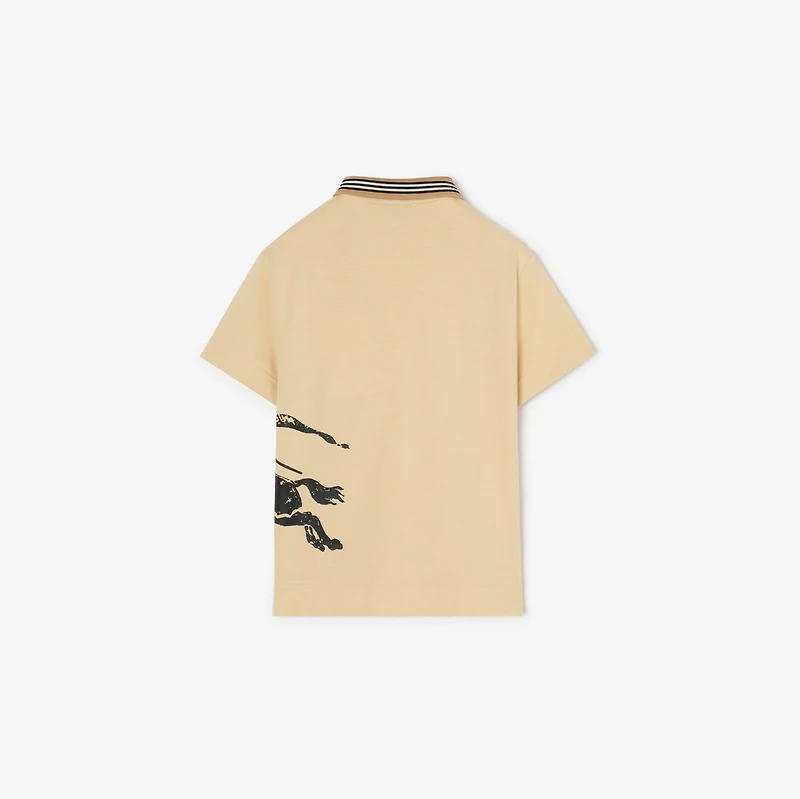 EKD Cotton Piqué Polo Shirt in Corn yellow | Burberry® Official