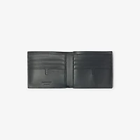 Check Bifold Wallet in Thicket green - Men | Burberry® Official