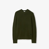 Cashmere Sweater in Tent green - Men | Burberry® Official