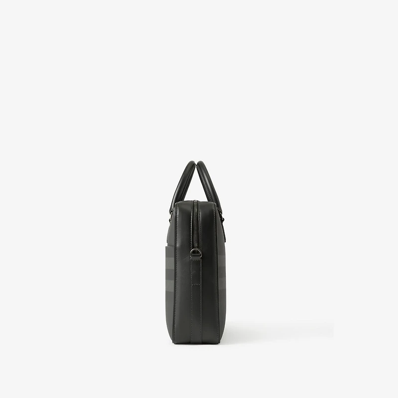 Ainsworth Briefcase in Charcoal grey - Men, Canvas | Burberry® Official