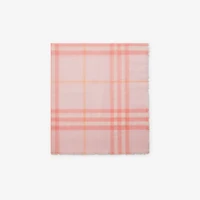 Wide Check Wool Scarf in Sugar | Burberry® Official