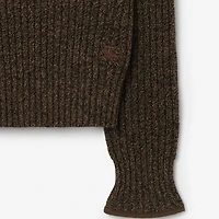 Wool Cashmere Sweater in Juniper green - Women | Burberry® Official