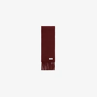 Check Label Cashmere Scarf in Sash red | Burberry® Official