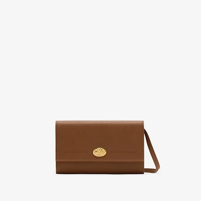 Cotswolds Strap Wallet​ in Hazel - Women, Leather | Burberry® Official