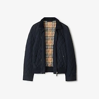 Quilted Nylon Jacket in Navy - Men | Burberry® Official
