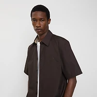 Regular Fit Cotton Poplin Shirt in Bark brown - Men | Burberry® Official