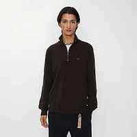 Cashmere Blend Half-zip Sweater in Scorched brown - Men | Burberry® Official