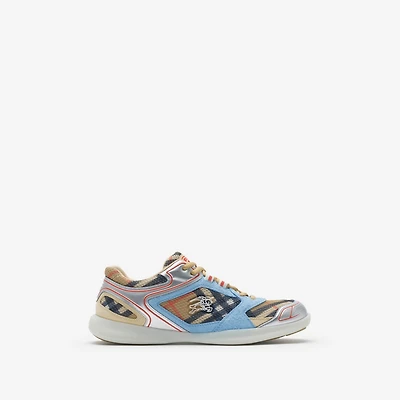 Check Matrix Sport Sneakers in Sand - Women, Nylon | Burberry® Official