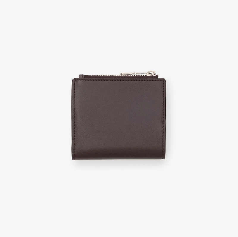 Pop Check Zip Wallet​ in Peat brown/sand beige - Men, Leather | Burberry® Official