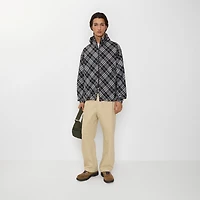 Reversible Check Hooded Jacket in Black - Men | Burberry® Official