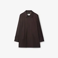Short Gabardine Car Coat in Clove brown - Men | Burberry® Official