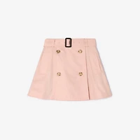 Cotton Trench Skirt in Archive pink | Burberry® Official