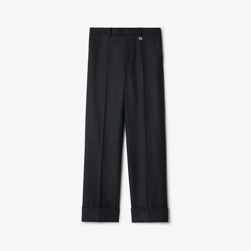 Wool Tailored Trousers in Brisk grey - Men | Burberry® Official