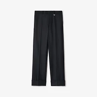 Wool Tailored Trousers in Brisk grey - Men | Burberry® Official