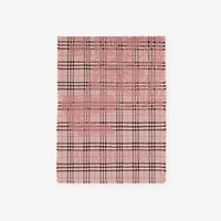 Wide EKD Check Wool Silk Scarf in Bow pink | Burberry® Official