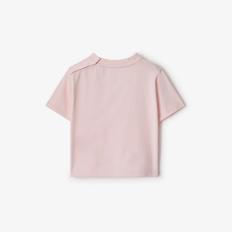Rainy Day Bear Cotton T-shirt in Ice pink | Burberry® Official