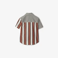 Striped Cotton Shirt in Multicolour | Burberry® Official