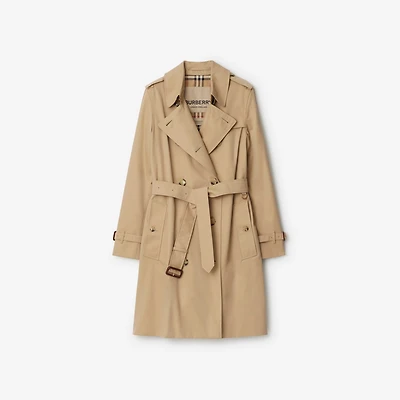 Mid-length Kensington Heritage Trench Coat in Honey - Women | Burberry® Official