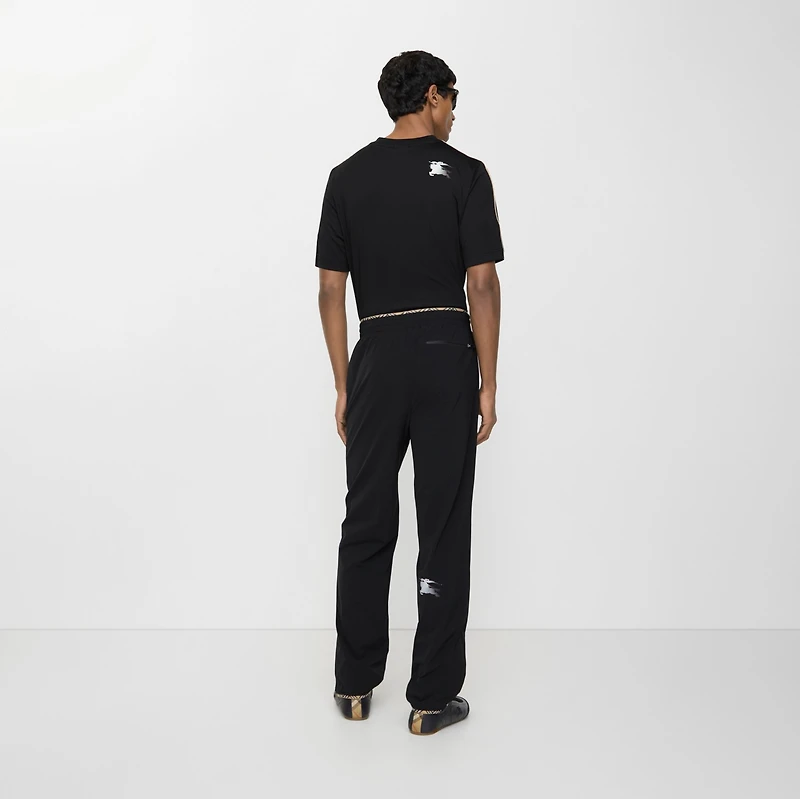 Stretch Nylon Jogging Pants in Black - Men | Burberry® Official