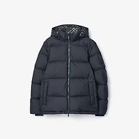 Detachable Sleeve Puffer Jacket in Navy - Men | Burberry® Official