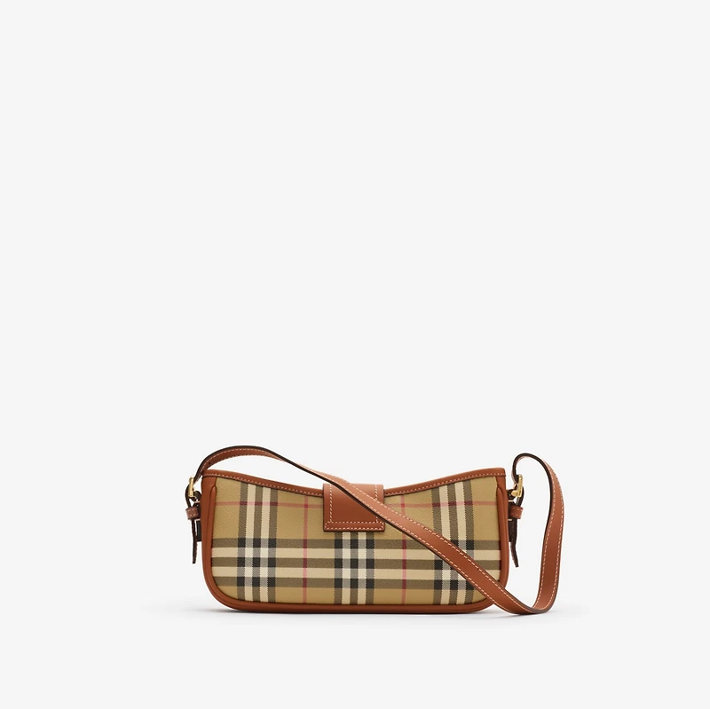 Check Sling Bag in Archive beige/briar brown - Women | Burberry® Official