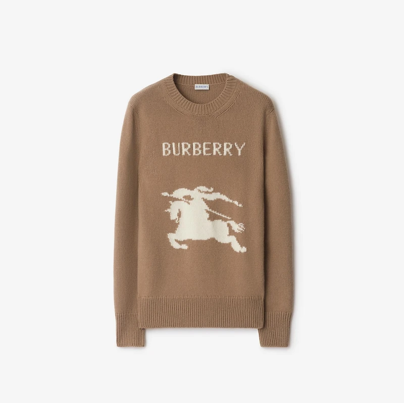 EKD Wool Cashmere Sweater in Camel - Women | Burberry® Official