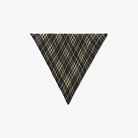 Check Silk Chiffon Scarf in Black/calico beige | Burberry® Official
