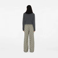 Check Cotton Pyjama Trousers in Husk - Women | Burberry® Official