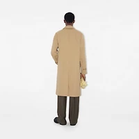 Long Camden Heritage Car Coat in Honey - Men, Cotton Gabardine | Burberry® Official