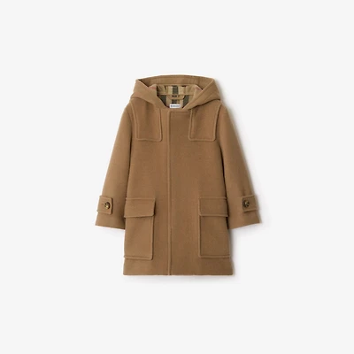 Wool Duffle Coat in Archive beige | Burberry® Official