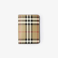 Check Passport Holder in Archive beige/briar brown - Women | Burberry® Official