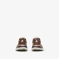 Check Matrix Sport Sneakers in Broom - Women, Nylon | Burberry® Official
