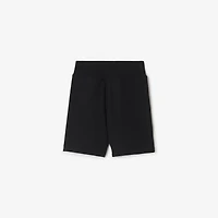Check Trim Cotton Shorts in | Burberry® Official