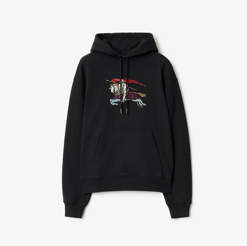 EKD Cotton Hoodie in Black - Men | Burberry® Official