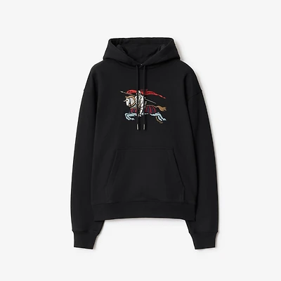 EKD Cotton Hoodie in Black - Men | Burberry® Official