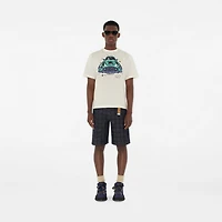 Check Denim Shorts in Indigo blue - Men, Cotton | Burberry® Official
