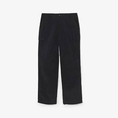 Nylon Cargo Trousers in Navy - Men | Burberry® Official