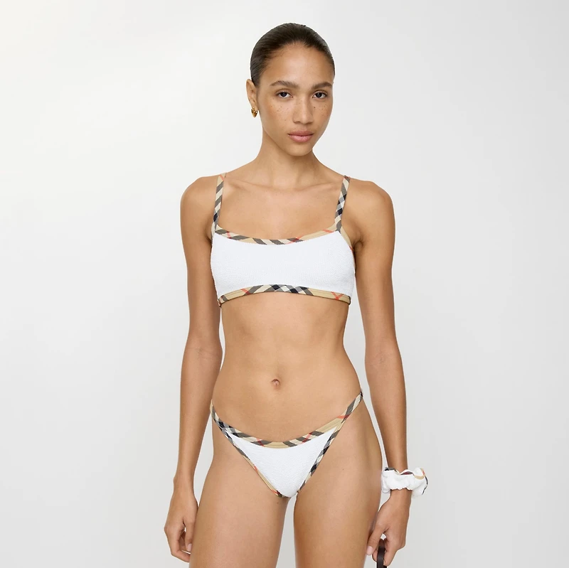 Tyler Bikini in White - Women, Nylon | Burberry® Official
