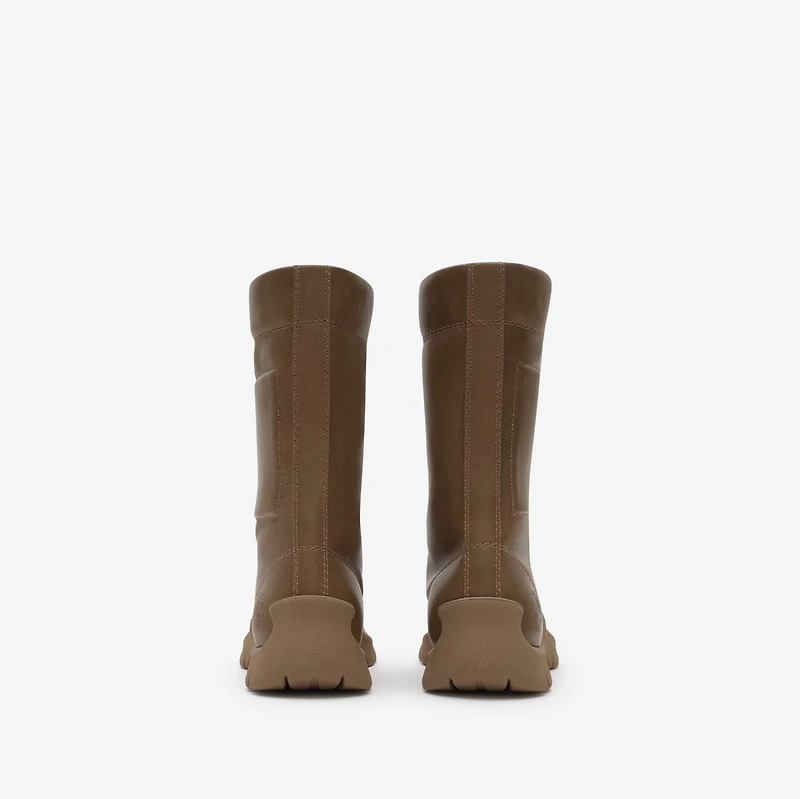 Leather Tone Boots in Sun-baked brown - Women | Burberry® Official