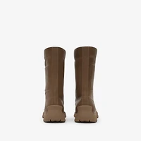 Leather Tone Boots in Sun-baked brown - Women | Burberry® Official