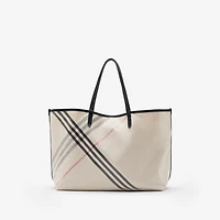 Medium Highlands Tote in Soap - Women, Cotton, Linen | Burberry® Official