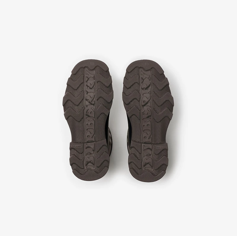 Rubber Marsh Stamp Low Boots​ in Brown/mahogany brown - Women | Burberry® Official