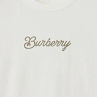 Surfer Knight Cotton T-shirt in Chalk - Men | Burberry® Official
