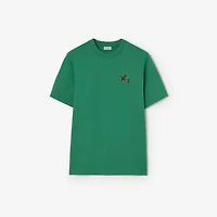 Cotton T-shirt in Jade green - Men | Burberry® Official