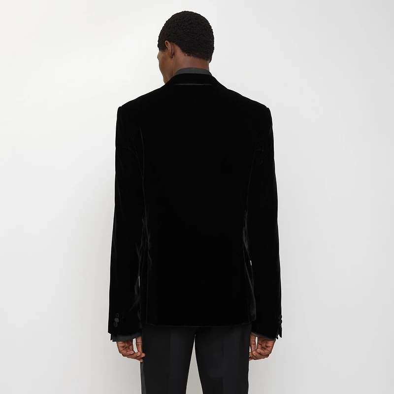 Velvet Tuxedo Jacket in Black - Men | Burberry® Official