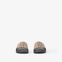 Check Slides in Archive beige - Men | Burberry® Official