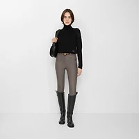 Herringbone Stretch Cotton Jodhpurs in Walnut brown/taupe beige - Women | Burberry® Official