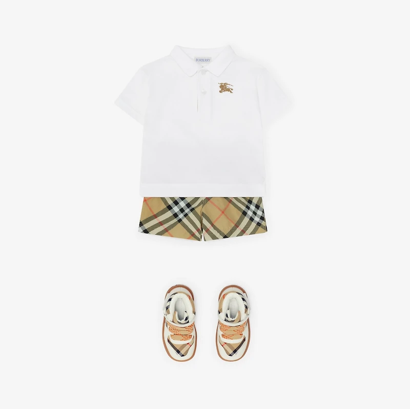 Cotton Polo Shirt in White | Burberry® Official